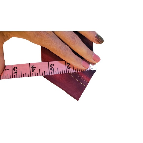 Garcia 'Two Guards' Neck Tie Mens Silk Red Purple Abstract Collection 56 Artwear - Picture 10 of 12